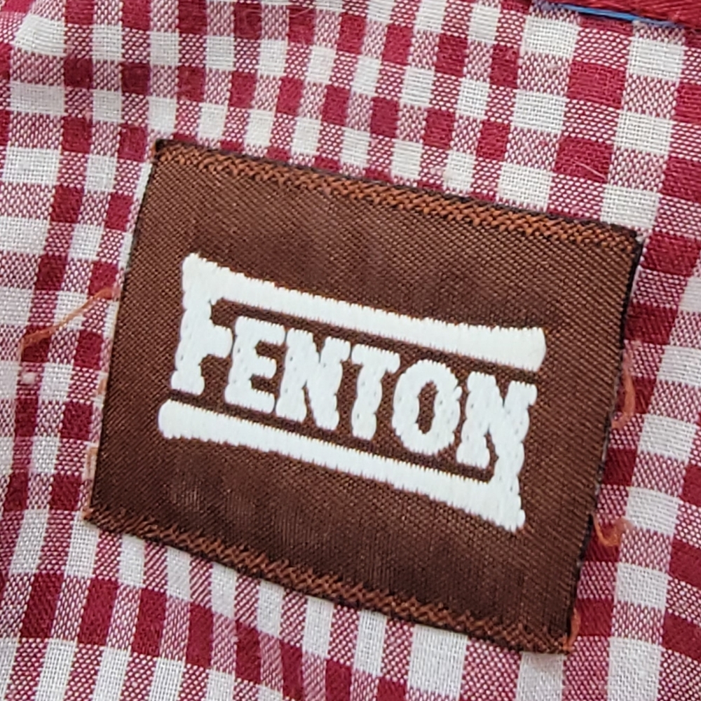 Vintage 80s Fenton Red Plaid Western Button Down Women's Shirt Size 15/16 - Picture 4 of 14